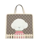 Girls Beige GG Supreme Tote Bag, 1, hi-res
