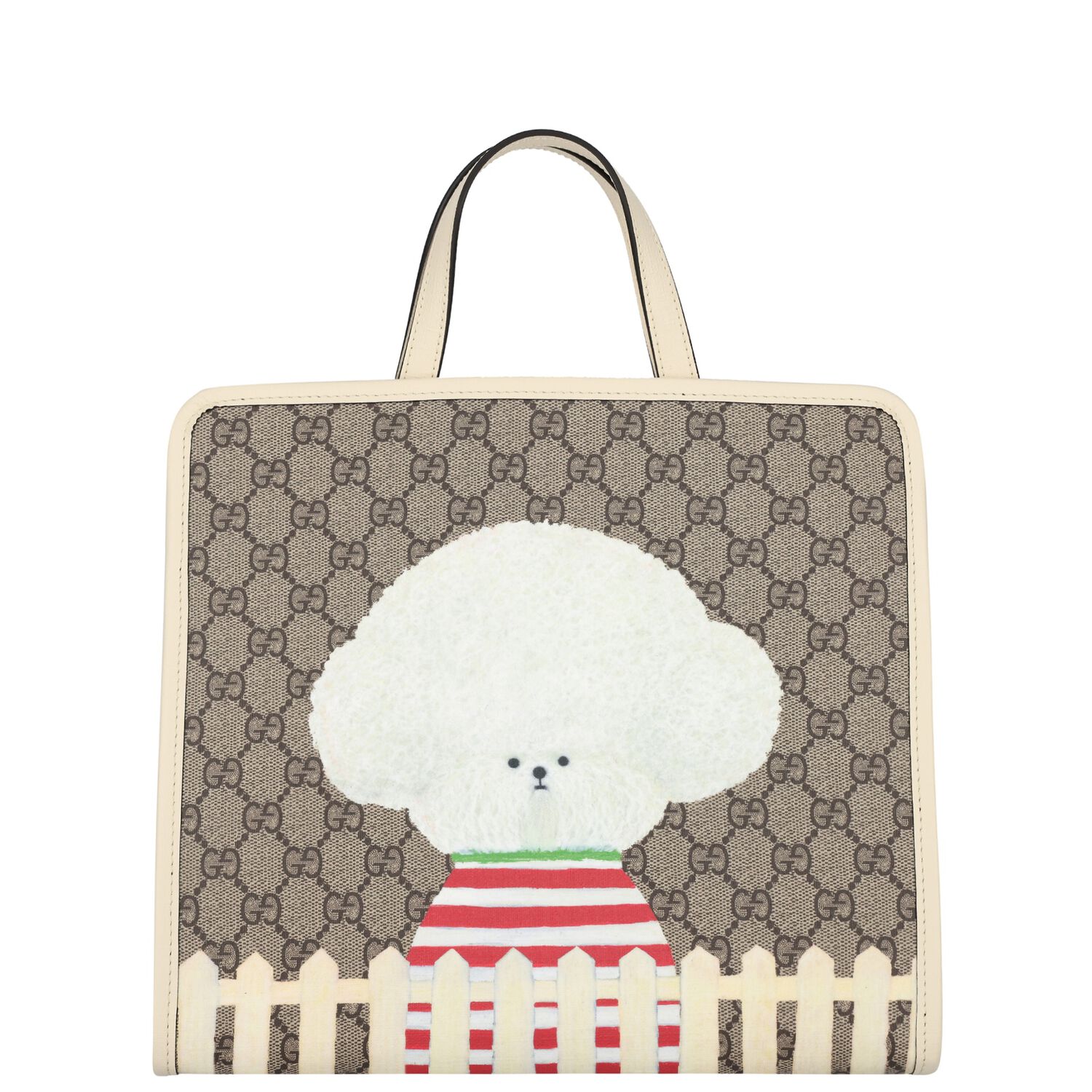 Girls Beige GG Supreme Tote Bag, 1, hi-res