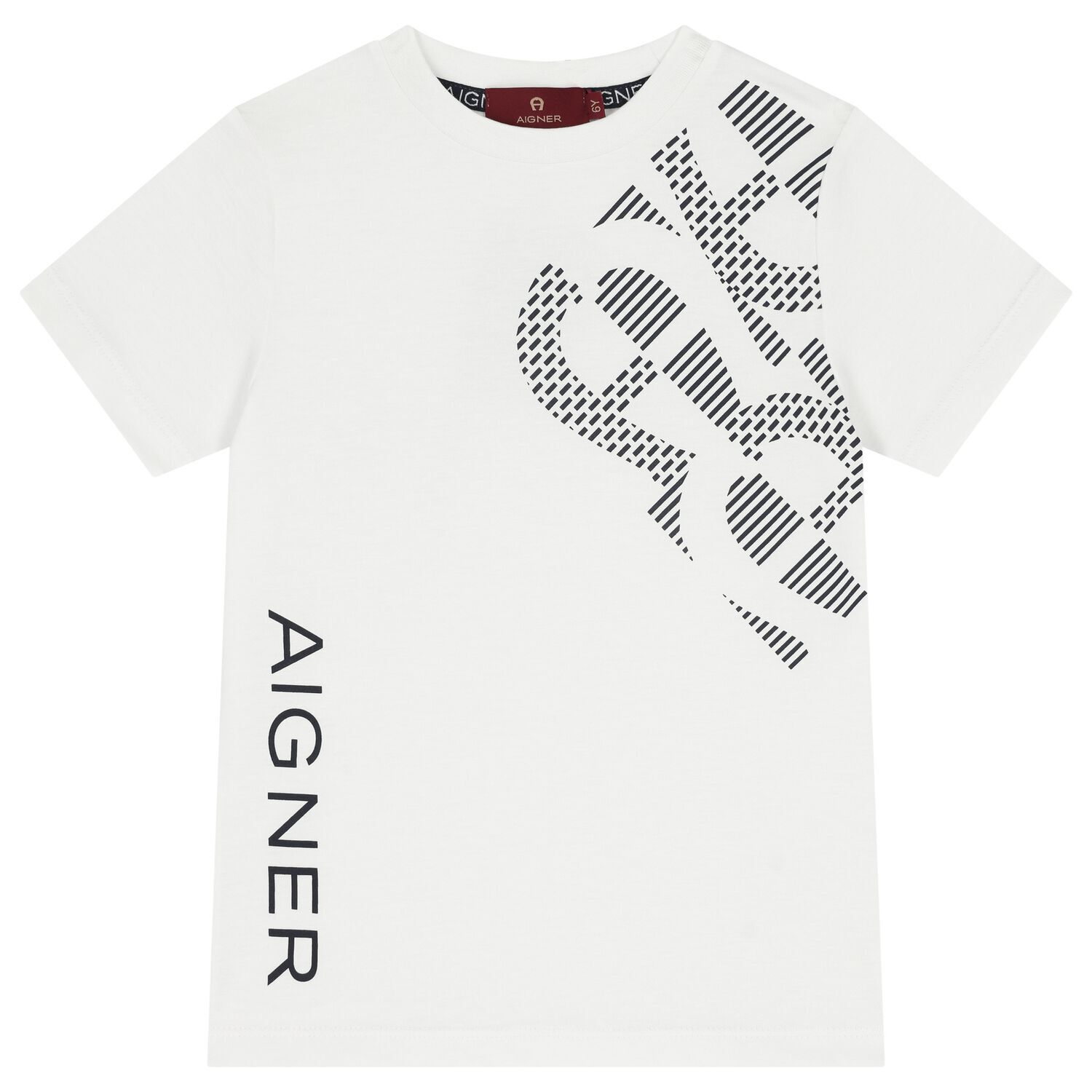 Boys White Logo T-Shirt, 1, hi-res image number null