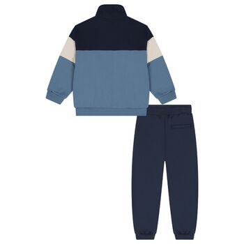 Boys Navy Blue & Blue Tracksuit