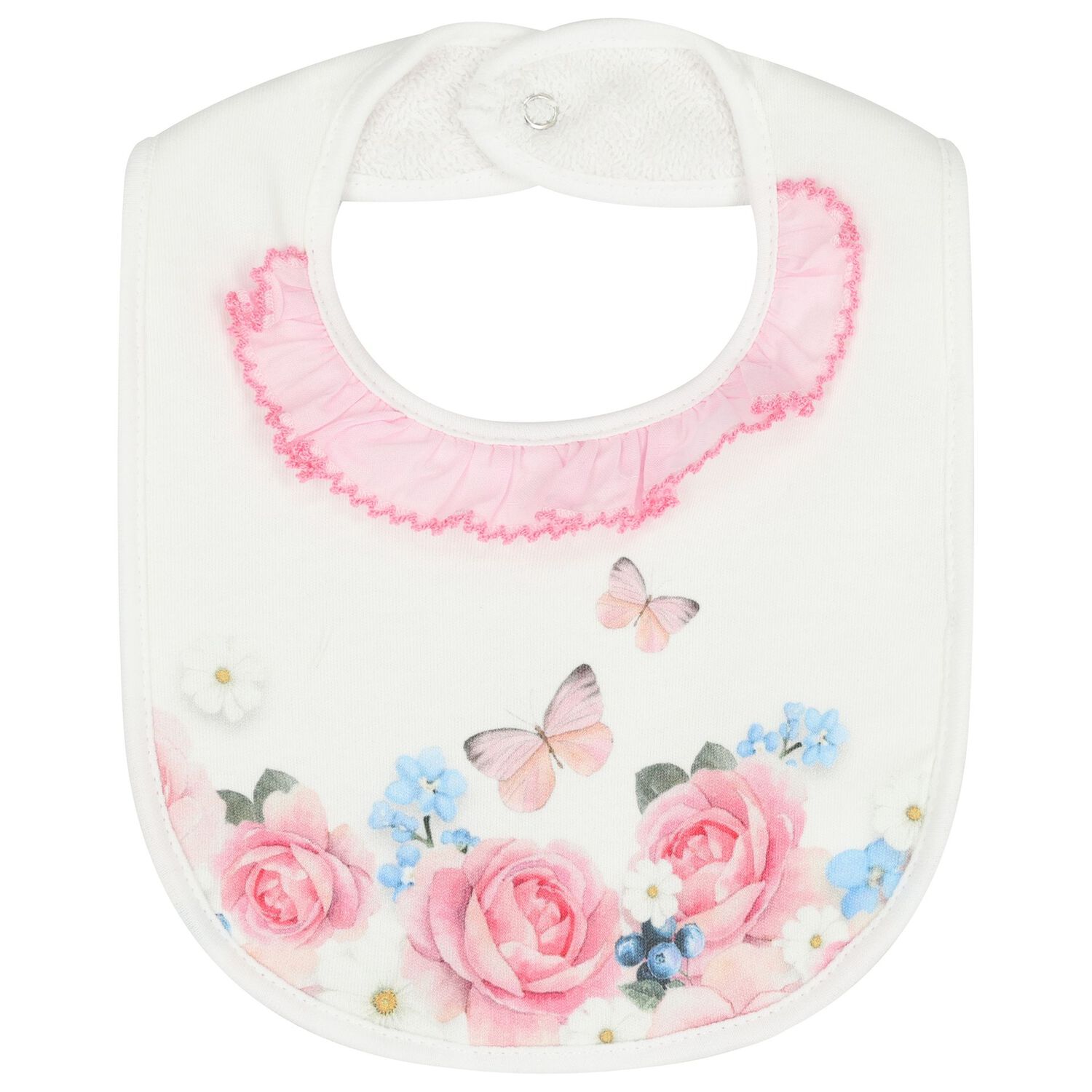 Baby Girls White & Pink Floral Babygrow Gift Set, 1, hi-res