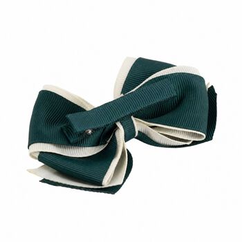Girls Green Bow Hairclip