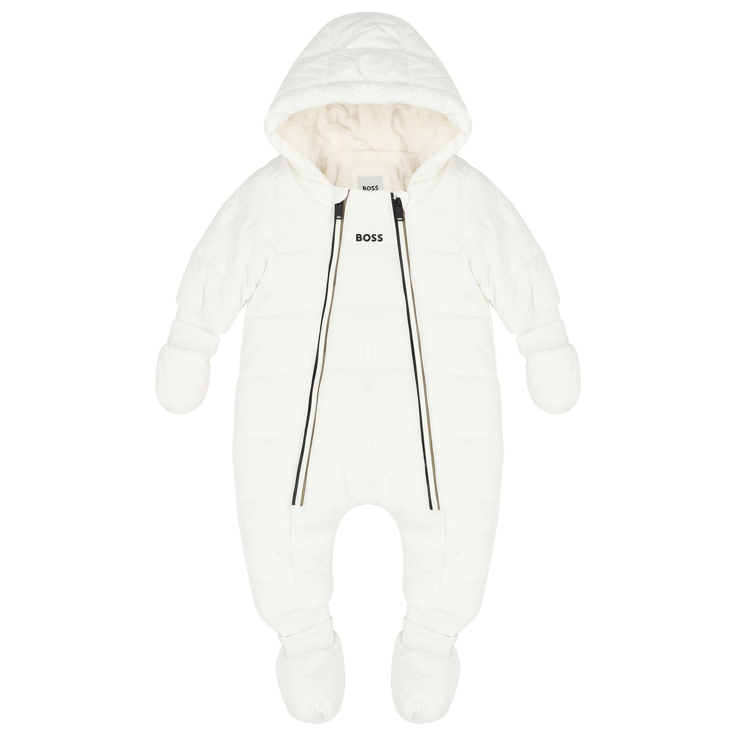 Ivory Logo baby Snow Suit, 1, hi-res