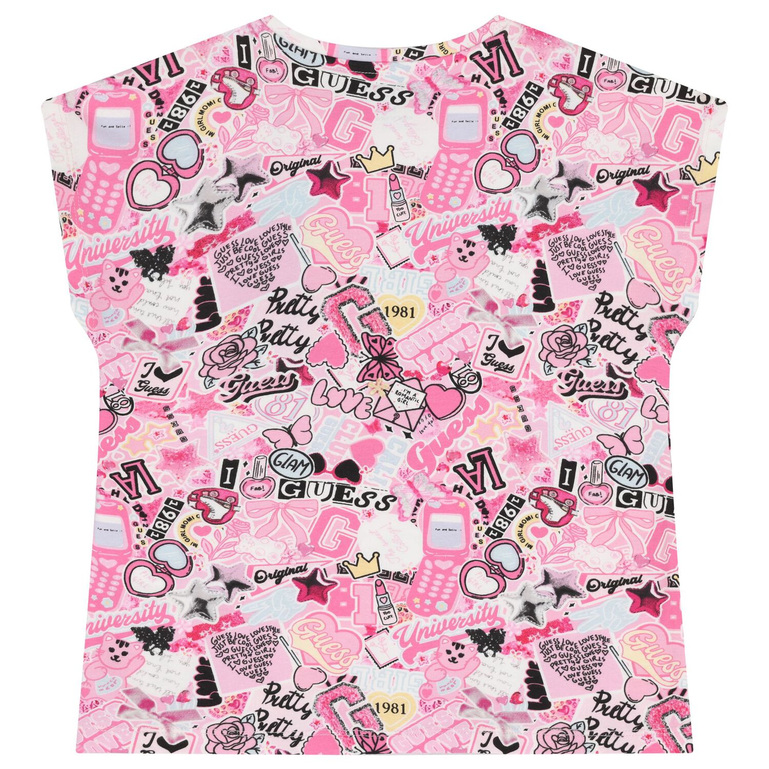 Girls Pink Logo T-Shirt, 1, hi-res image number null