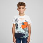 Boys White Logo T-Shirt, 1, hi-res