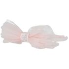 Girls Pink Tulle Bow Headband, 1, hi-res