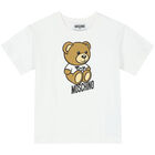 White Teddy Bear Logo T-Shirt, 5, hi-res