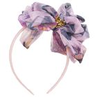 Girls Pink & Purple Bow Headband, 1, hi-res