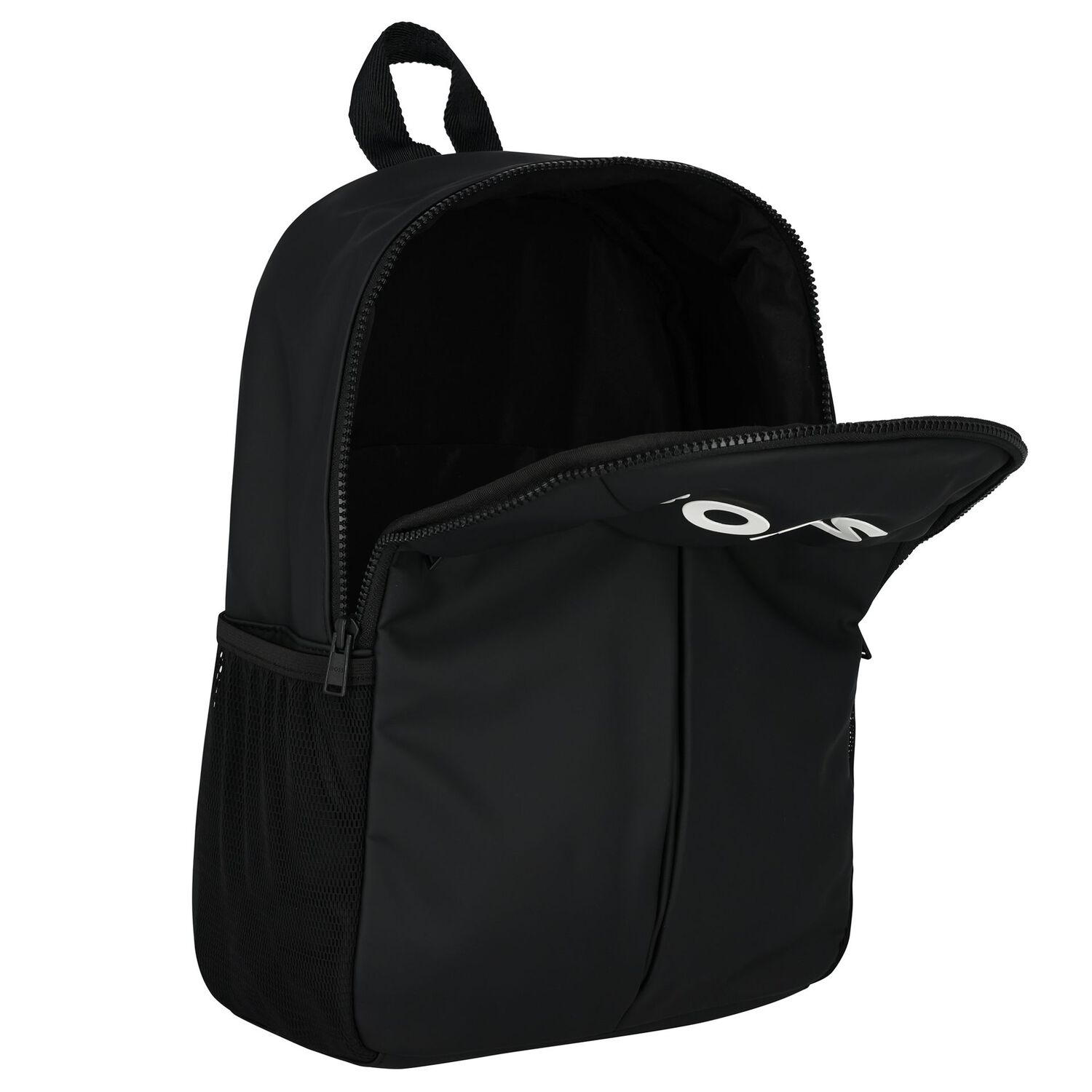 Boys Black Logo Backpack, 1, hi-res image number null