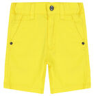Younger Boys Yellow Shorts, 3, hi-res