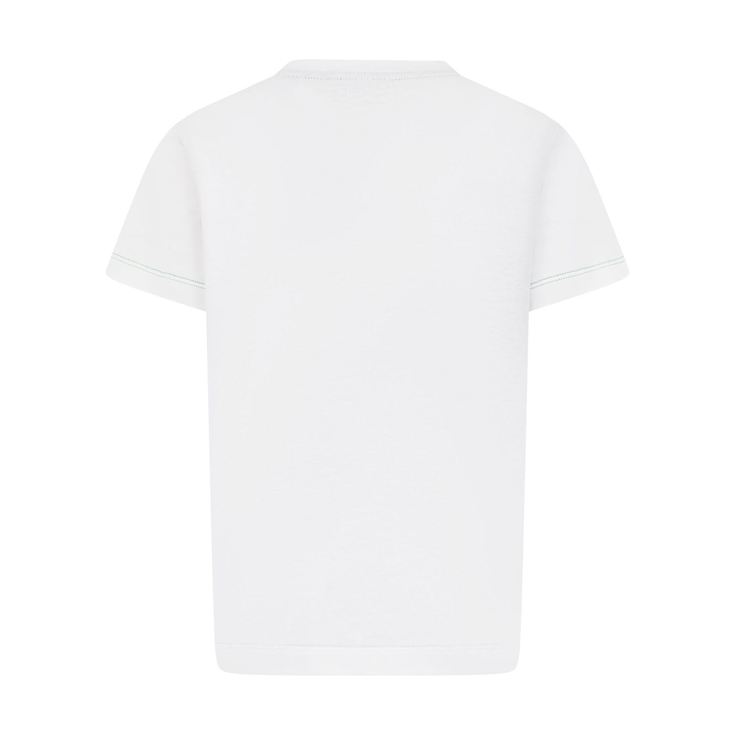 Boys White Logo Zig Zag T-Shirt, 1, hi-res