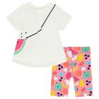 Baby Girls Ivory & Pink Fruits Leggings Set, 1, hi-res