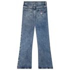 Girls Blue Embellished Denim Jeans, 1, hi-res