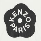 Girls White Boke Flower Logo Hooded Top, 1, hi-res