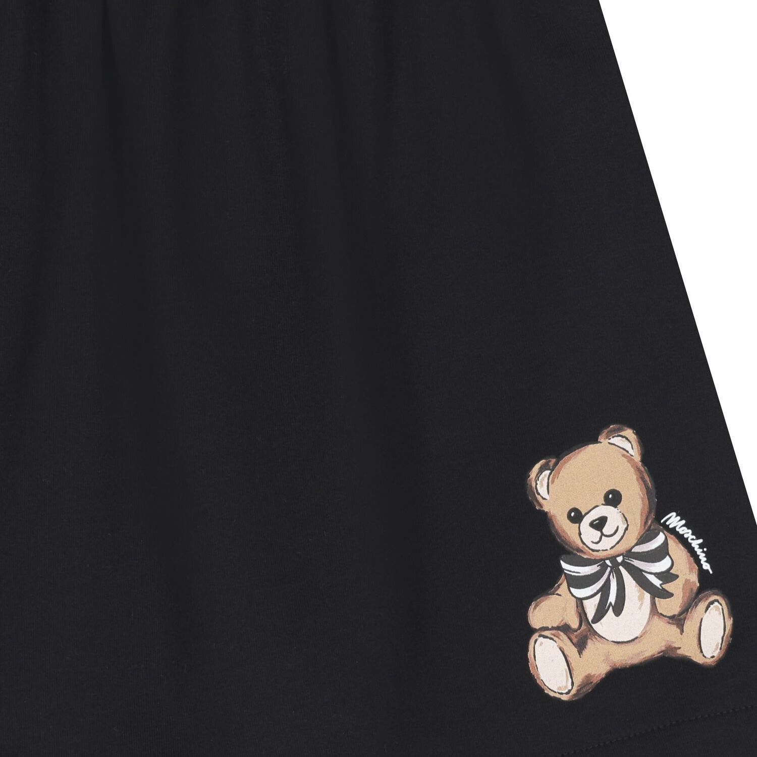Girls Black Teddy Bear Logo Skirt, 3, hi-res image number null