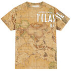 Boys Beige Geo Map Logo T-Shirt, 1, hi-res