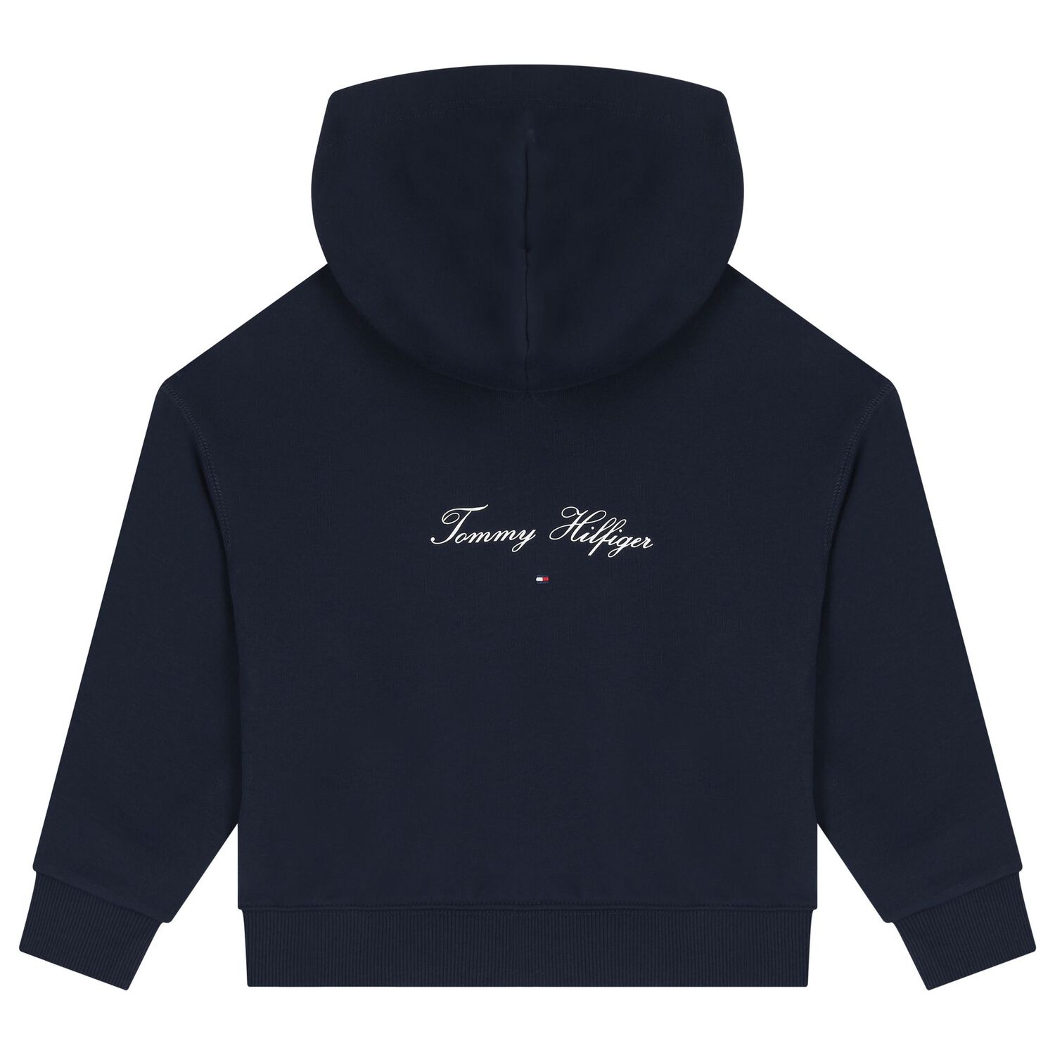 Girls Navy Blue Logo Zip Up Top, 1, hi-res