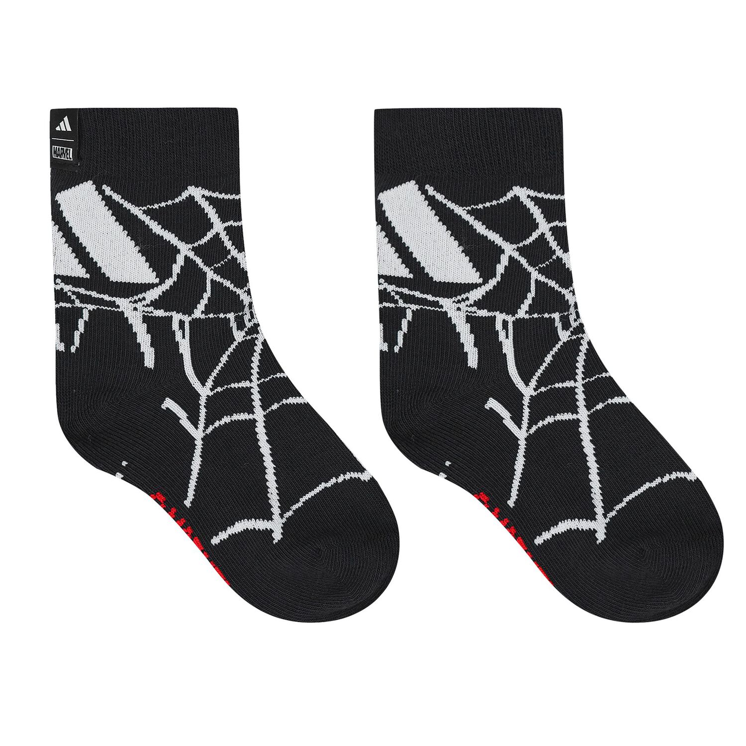 Boys Red & Black Spider Man Socks ( 3- Pack ), 1, hi-res image number null
