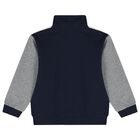 Boys Navy Blue & Grey Tracksuit Set ( 3 Piece ), 3, hi-res