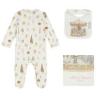 Baby Girls Ivory & Pink Carousel Babygrow Gift Set, 1, hi-res
