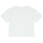 Girls White Logo T-Shirt, 1, hi-res