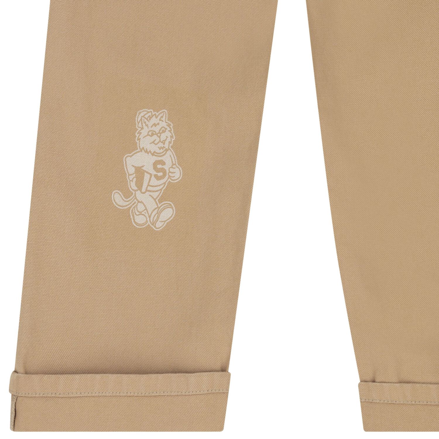 Boys Beige Tiger Trousers, 1, hi-res