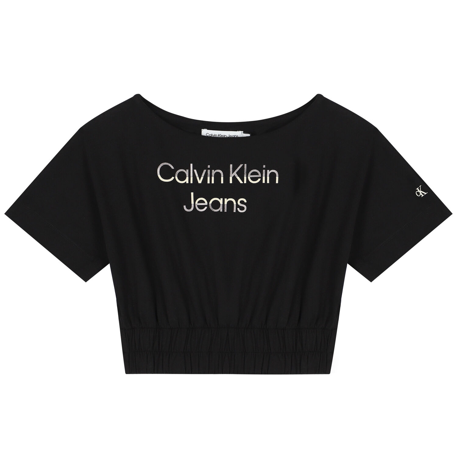 Girls Black Logo Top, 2, hi-res image number null