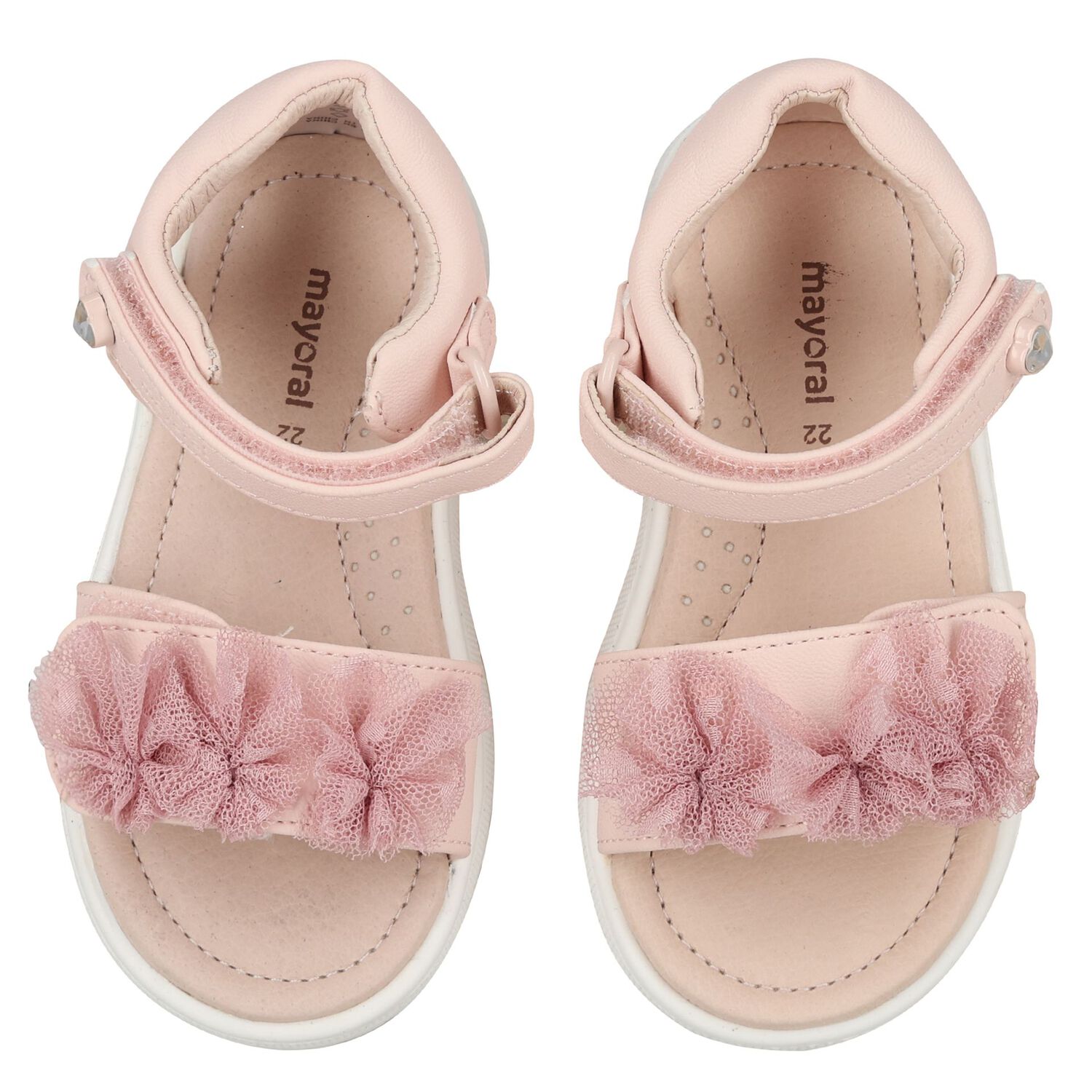 Younger Girls Pink Logo Sandals, 1, hi-res