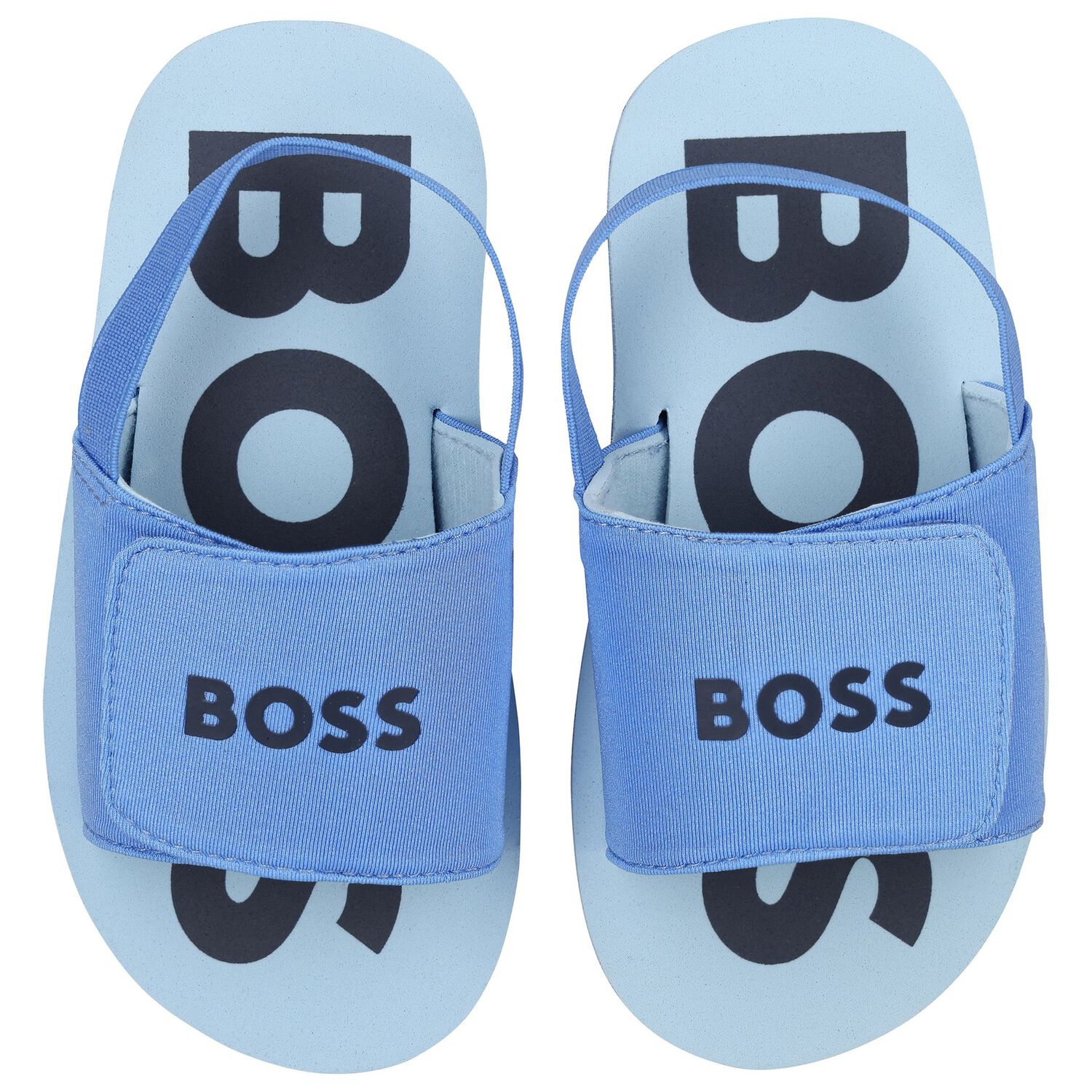 Boys Blue Logo Sandals, 4, hi-res image number null