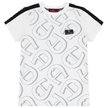 Boys White Logo T-Shirt