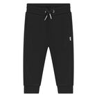 Younger Boys Black Logo Tracksuit, 1, hi-res