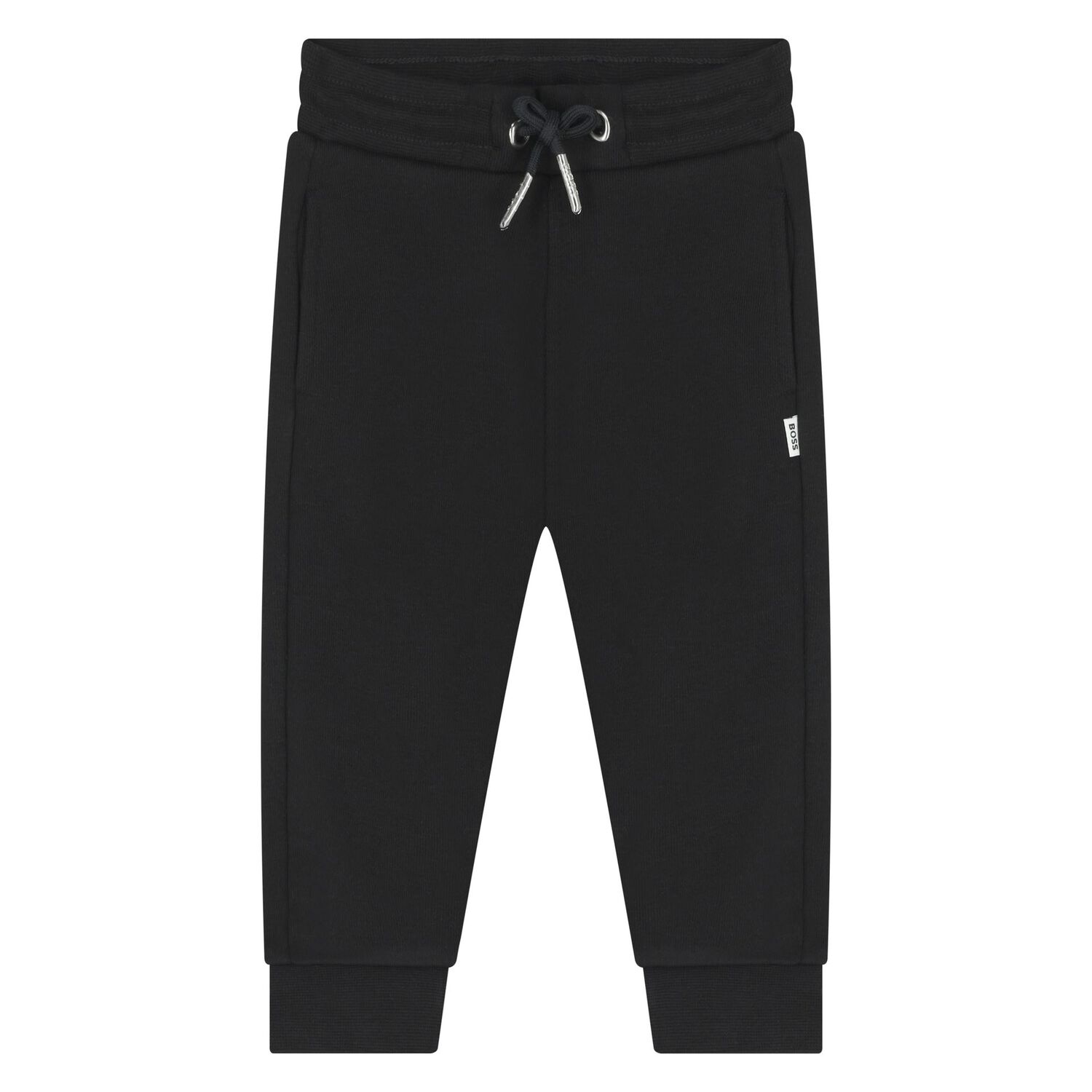 Younger Boys Black Logo Tracksuit, 1, hi-res
