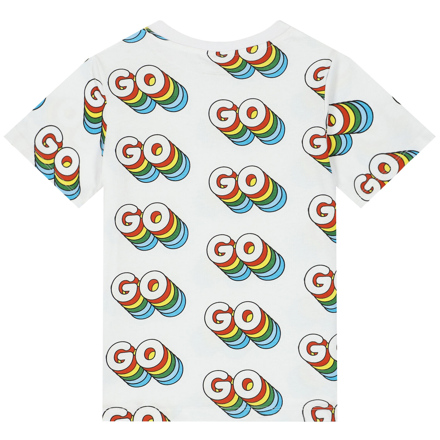 Boys White Cotton T-Shirt, 1, hi-res