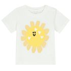 Younger Girls Ivory Sunflower T-Shirt, 1, hi-res