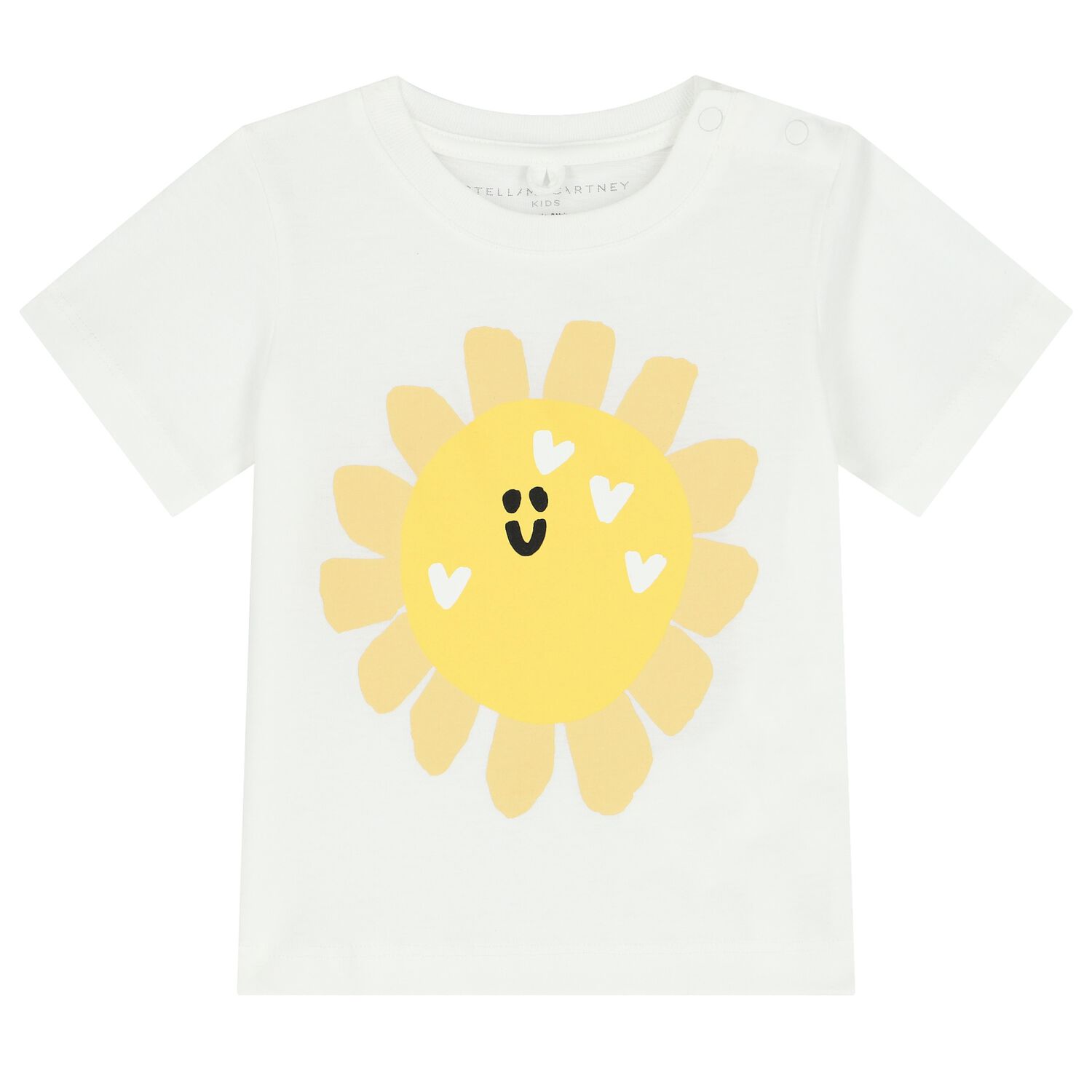 Younger Girls Ivory Sunflower T-Shirt, 1, hi-res image number null