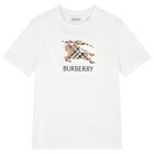 Boys White EKD Logo T-Shirt, 1, hi-res