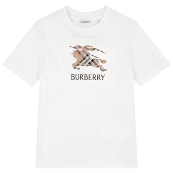 Boys White EKD Logo T-Shirt