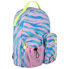 Girls Blue & Pink Logo Backpack, 1, hi-res