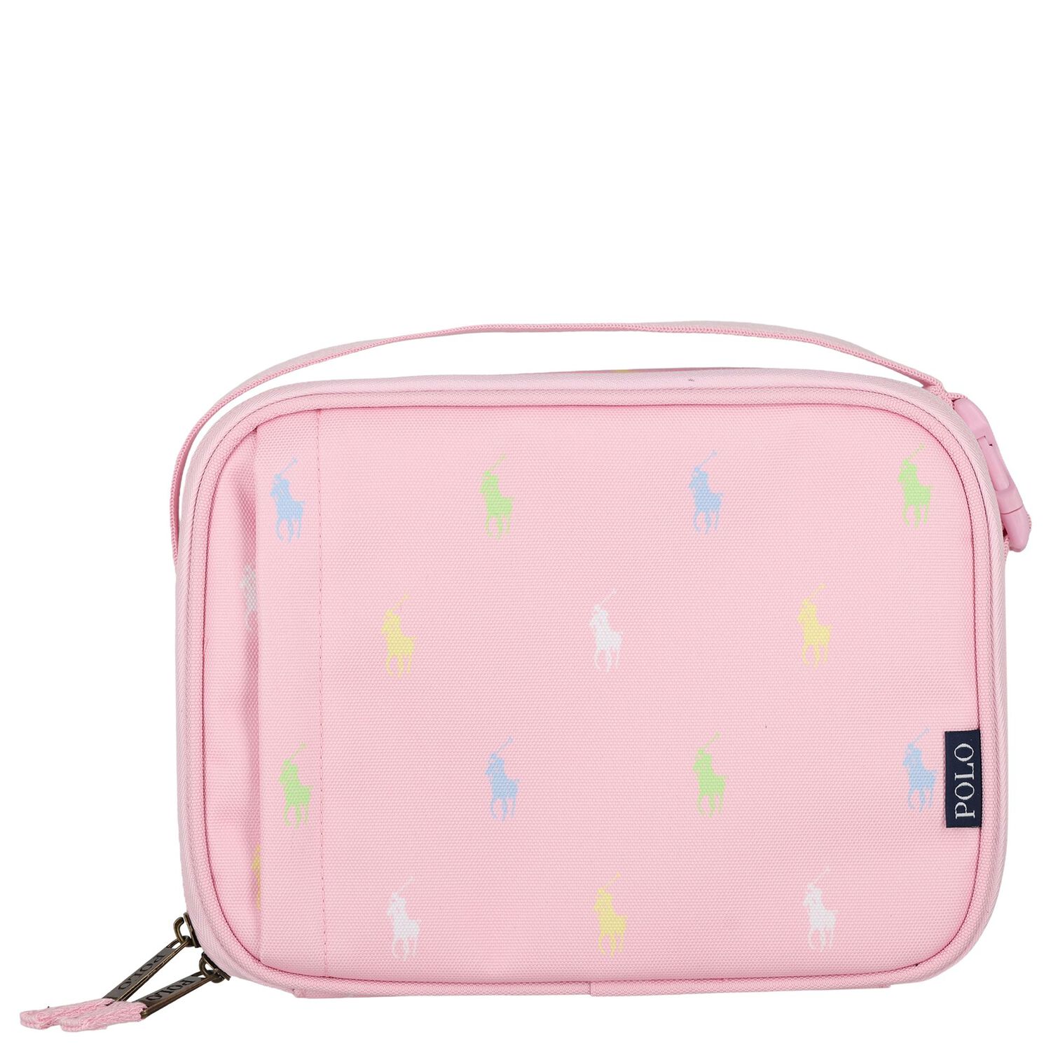 Girls Pink Pony Logo Lunch Bag ( 23cm ), 3, hi-res