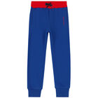 Girls Blue Logo Joggers, 1, hi-res