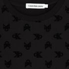 Girls Black Logo Dress, 1, hi-res