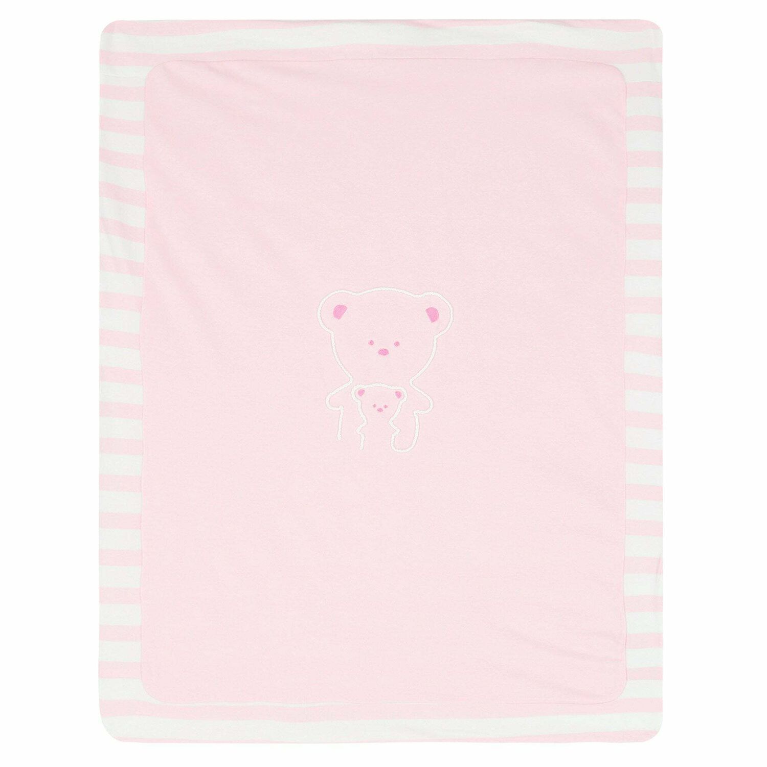 Baby Girls Pink & White Blanket, 1, hi-res image number null