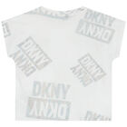 Girls White Logo T-Shirt, 1, hi-res