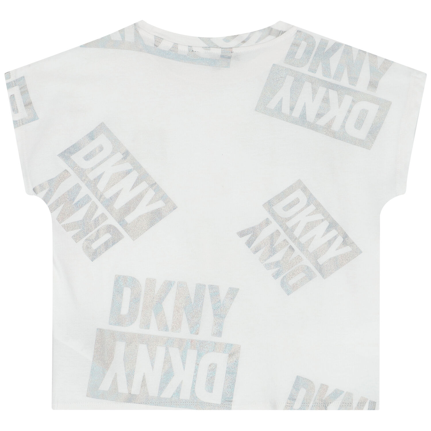 Girls White Logo T-Shirt, 1, hi-res