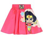 Girls Pink Wonder Woman Skirt, 1, hi-res