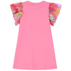 Girls Pink Logo Bag Dress, 2, hi-res