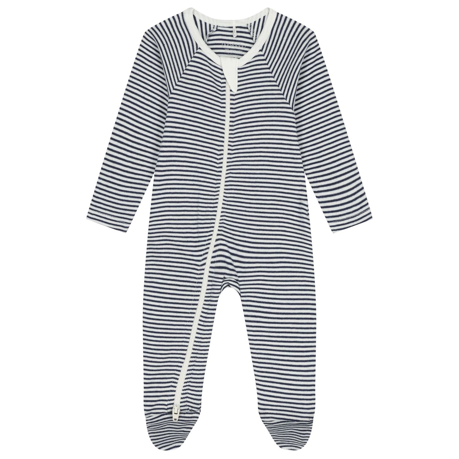 Baby Boys White & Navy Blue Babygrows ( 2 Pack ), 7, hi-res image number null