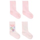 Baby Girls Pink Logo Socks ( 2-Pack ), 1, hi-res