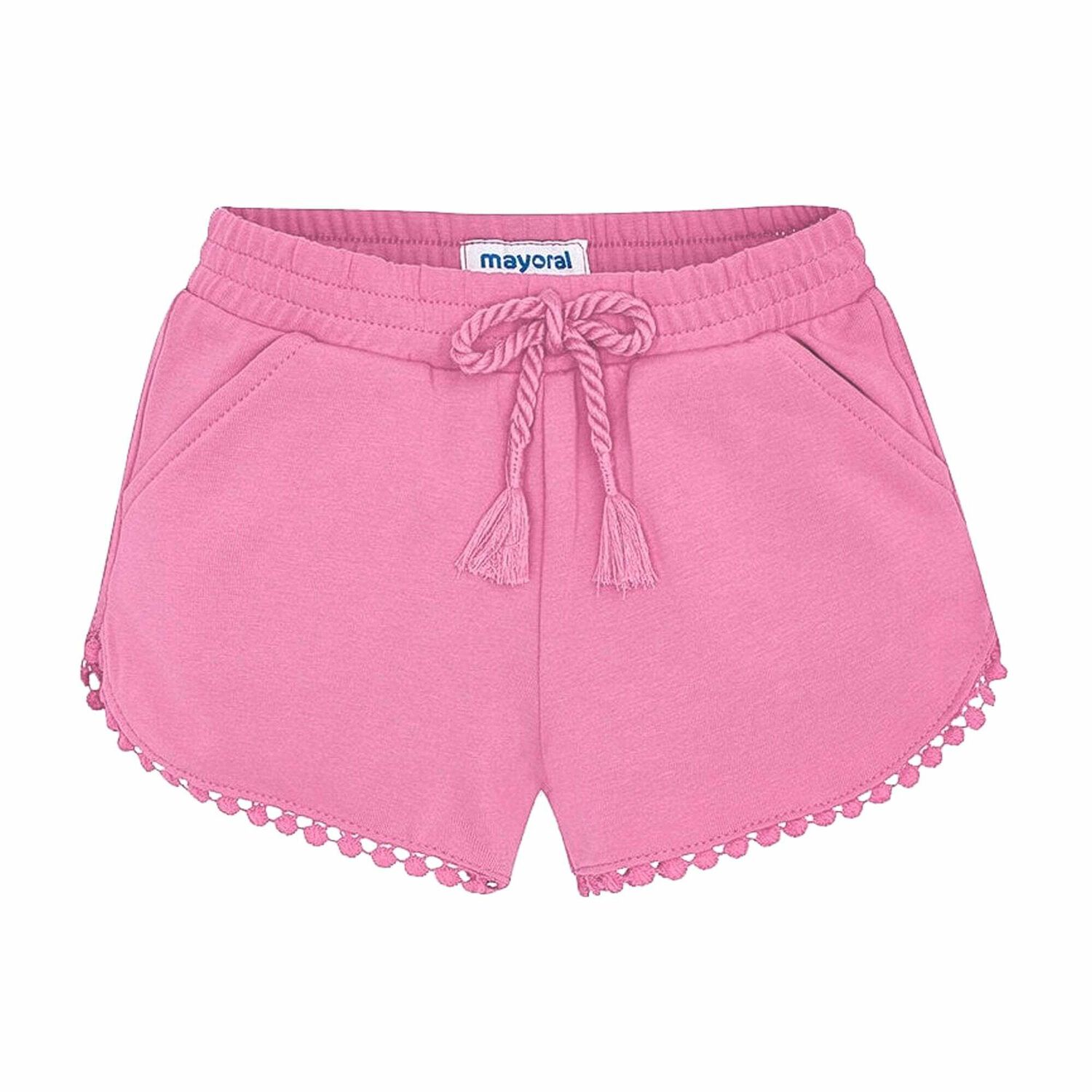 Girls Light Pink Shorts, 6, hi-res