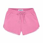 Girls Light Pink Shorts, 6, hi-res